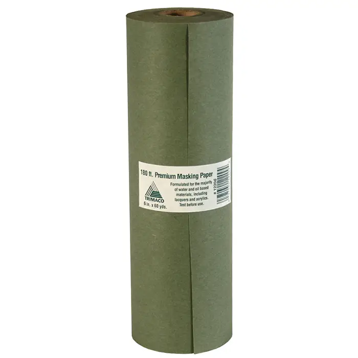 12 Rolls of 6" x 180' Trimaco PR6 Trimaco Green Premium Masking Paper