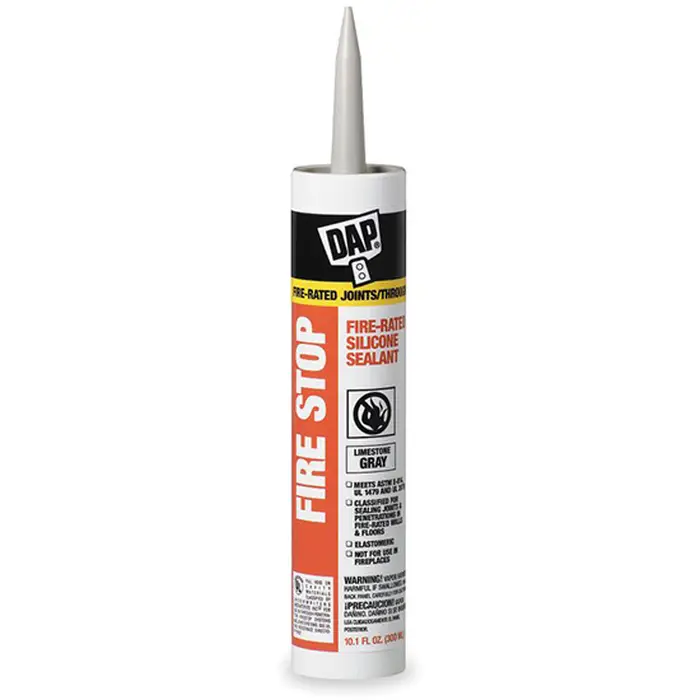 456‐Pack of 10.1 Oz Dap 18806 Gray Fire Stop Fire Rated Silicone