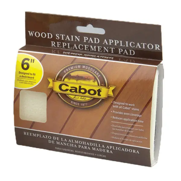 6" Cabot Stains 63 Cabot Stain Stain Applicator Pad Refill Applicators, Pad Painters, Pad