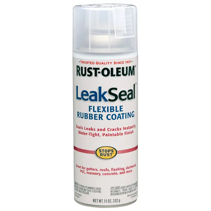 12 Oz RustOleum Brands 265495 Clear Stops Rust, LeakSeal Flexible