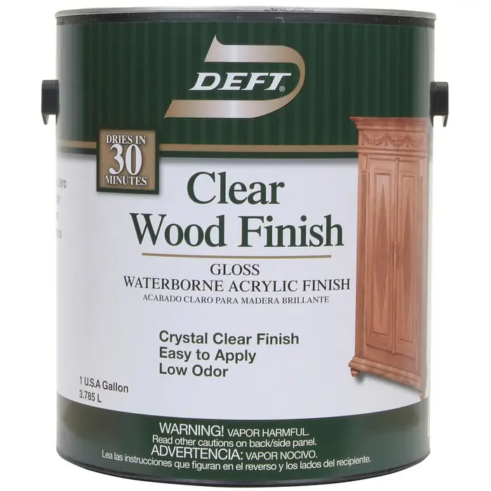 20Pack of 1 Gal Deft DFT107 Clear Clear Wood Finish WaterBased Interior Wood Finish Gloss