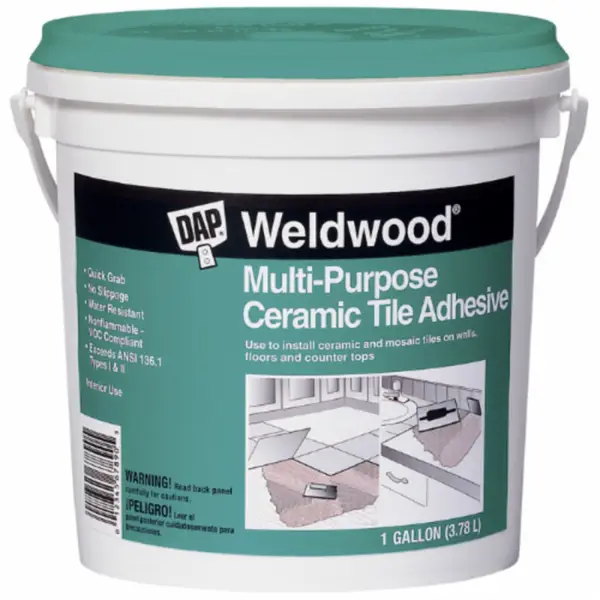 1 Gal Dap 25192 Weldwood MultiPurpose Ceramic Tile Adhesive