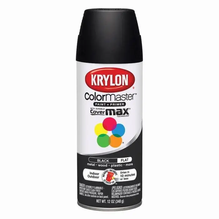 Krylon Colormaster Paint Primer Flat Black Oz Krylon Colormaster Paint Primer Flat Black Oz