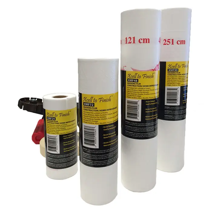 24 X 180 Ips Industries Xmf24 Finish Line Pre Folded Masking Film Masking Supplies Masking Film Masking Film Paint Supply
