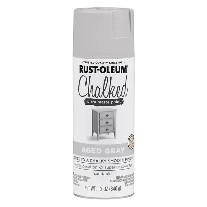 6 Pack of 12 Oz RustOleum Brands 302592 Matte Aged Gray Chalked Matte