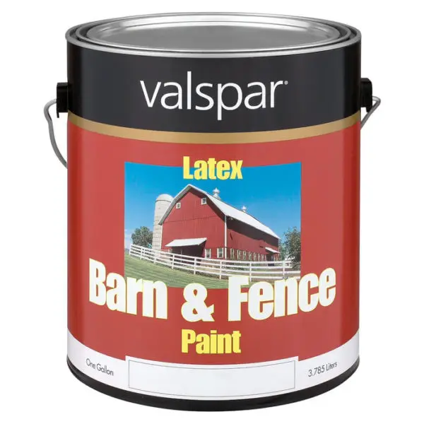 1 Gal Valspar 312110 Red Barn & Fence Exterior Latex Paint