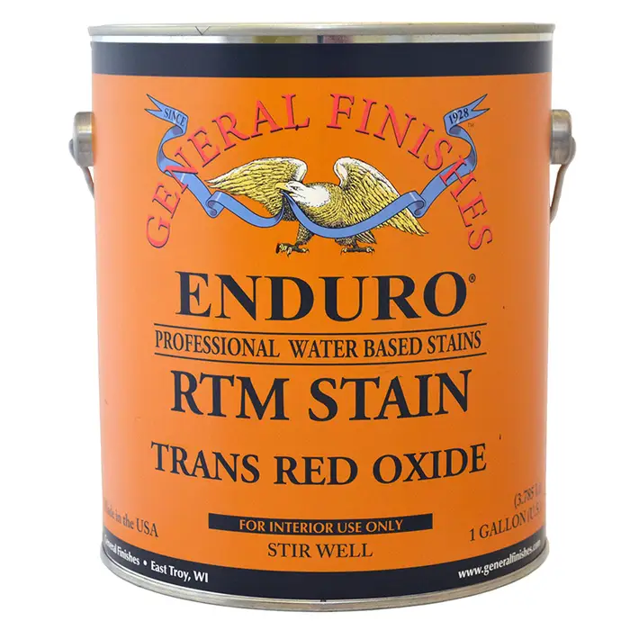 1 Gal General Finishes GTR Trans Red Oxide Enduro RTM WaterBased Wood