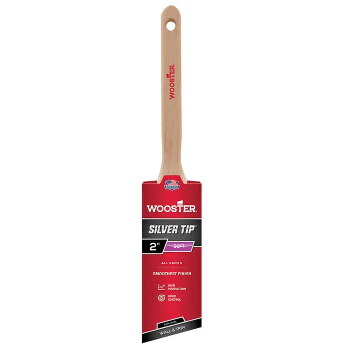 2" Wooster 5228 Silver Tip SemiOval Angle Sash Paint Brush
