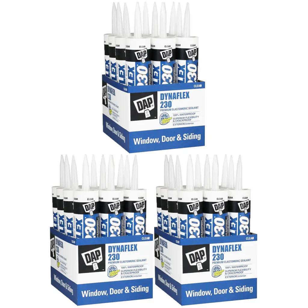 36Pack of 10.1 Oz Dap 18305 Clear Dynaflex 230 Premium Window, Door