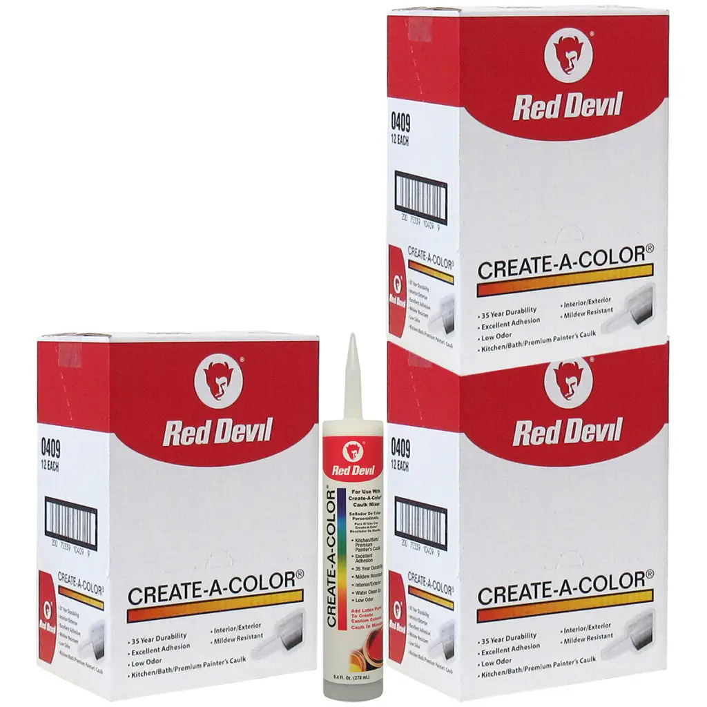 36Pack of 10.1 Oz Red Devil 409 CreateAColor Caulk Caulk and