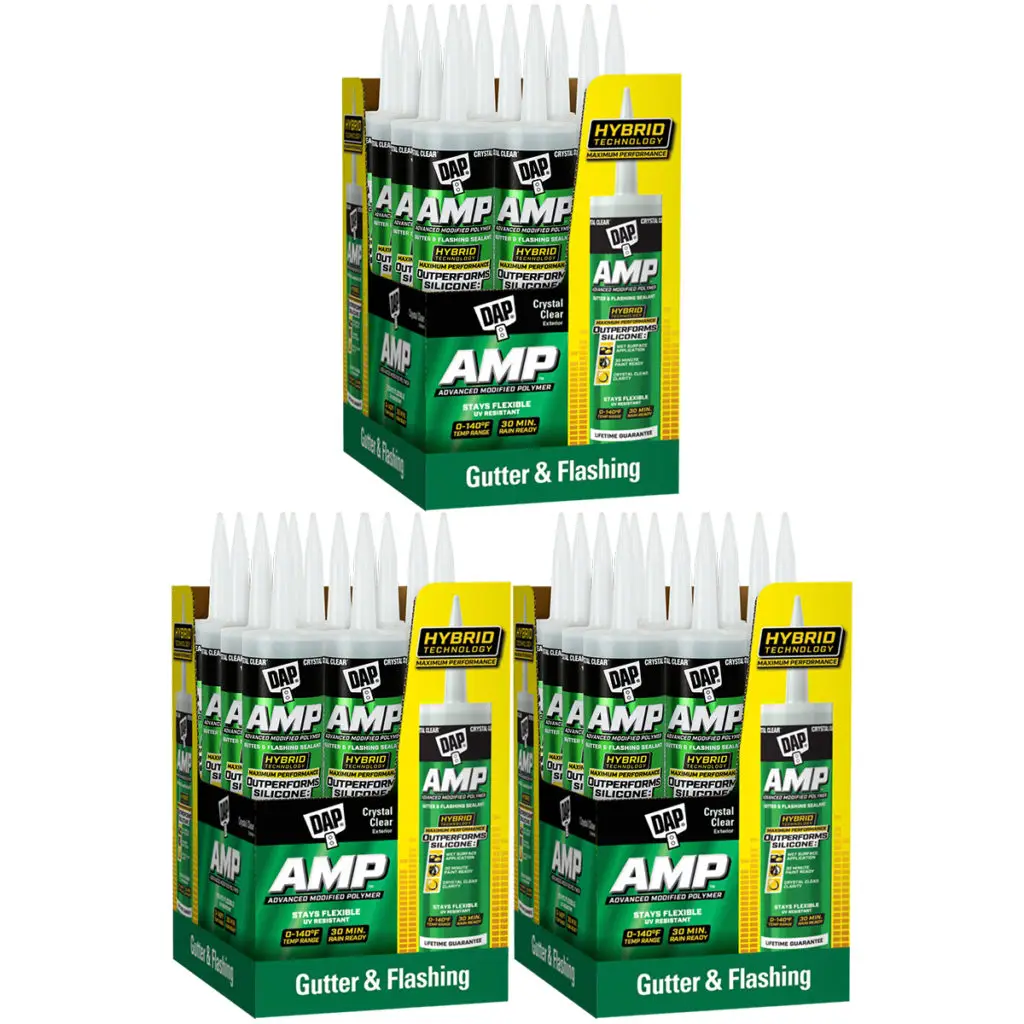 36‐Pack of 9 Oz. Dap 00765 Crystal Clear AMP Advanced Modified Polymer